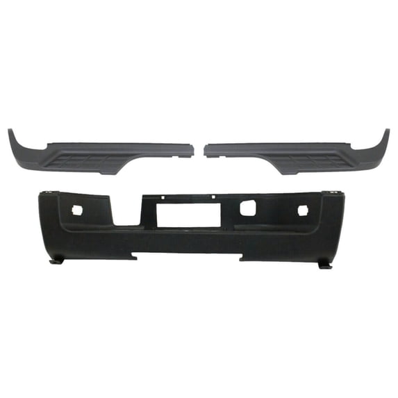 Rear Bumper Step Pads Set of 3 - Textured Plastic Construction