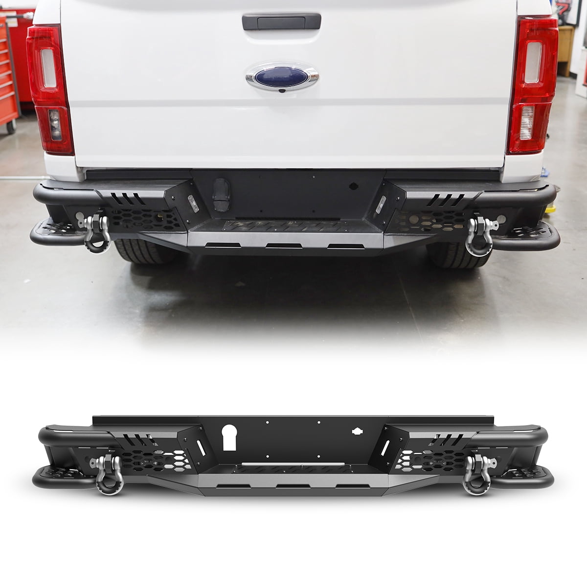 Rear Bumper for 2019 2020 2021 2022 2023 Ford Ranger,Heavy Duty Steel ...