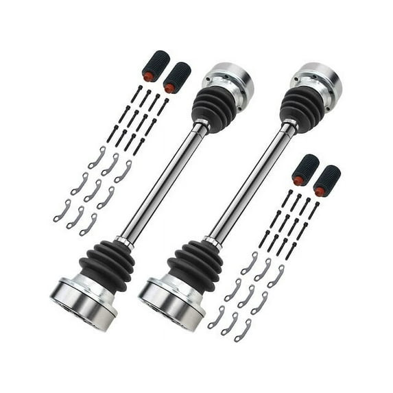 Rear CV Axle Shaft Set 2 - Compatible with 1983 - 1991 Volkswagen Vanagon 1984 1985 1986 1987 1988 1989 1990