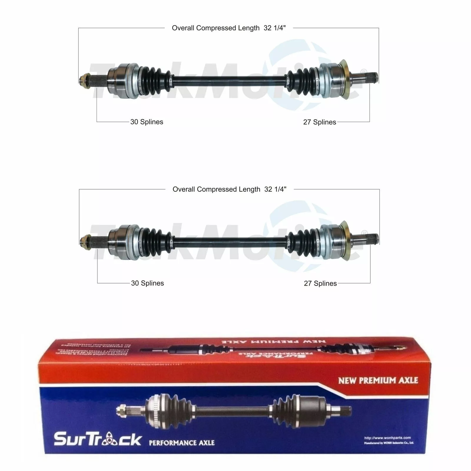 Rear CV Joint Boot Axle Shafts Assemblies Set For BMW E70 F16 F86 X5 X6