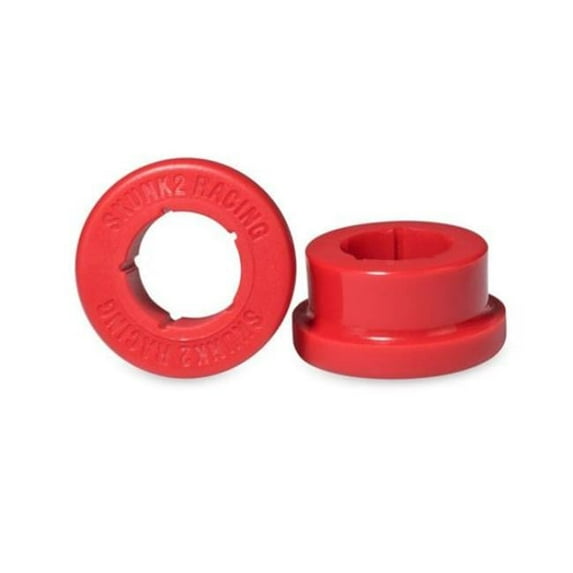 Rear Camber Kit & Lower Control Arm Replacement Bushings, Red - 2 Piece