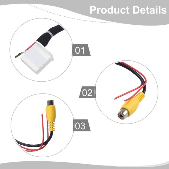 Rear Camera Adapter Cable Reverse High Quality Backup Camera Plug For Toyota Fangkenuo