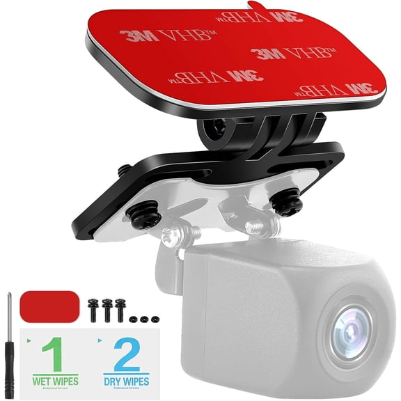 Rear Camera Mount, Dash Camera Mount, Dash Cam Mount, Dash Cam Rear Mount Bracket-Larger Opening & Bonding Area for Enhanced View-Ideal for Cars, SUVs, Pickups, RVs, Trucks