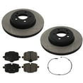 thumbnail image 1 of Rear Carbon Performance Disc Brake Rotors Disc Brake Pads For BMW 640i 12-16, 1 of 9