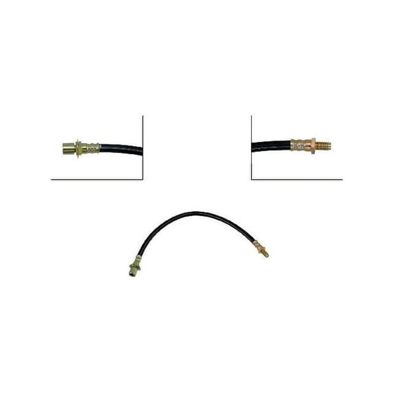 Rear Center Brake Hose - Compatible with 1986 - 1989 Toyota 4Runner 1987 1988