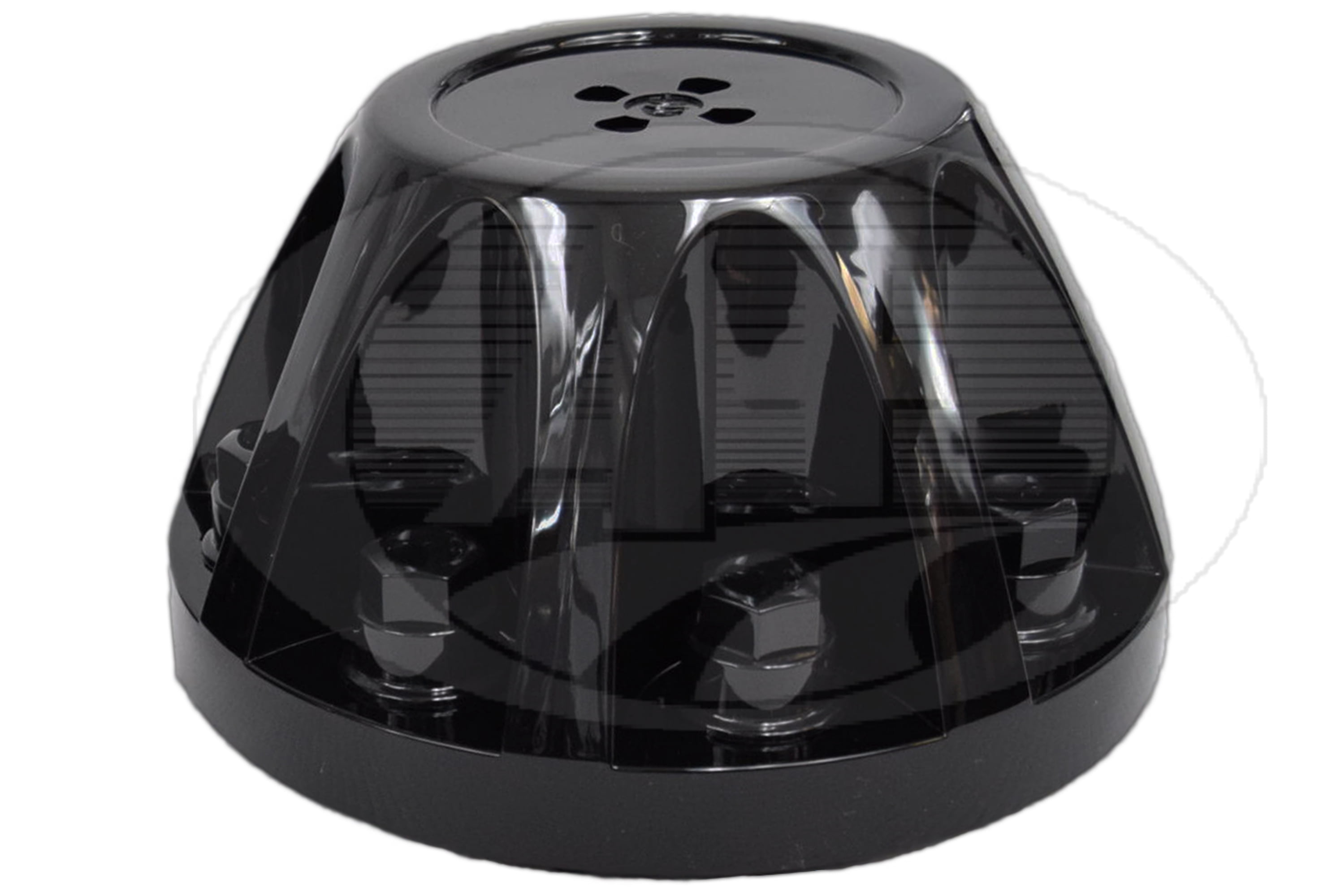 Rear Center Hubcap Black Chrome Plated ABS for 2008-2010 GMC/Chevy 3500HD Dually