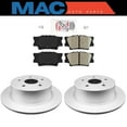 thumbnail image 1 of Rear Ceramic Brake Pads & Coated Disc Rotors FOR TOYOTA RAV4 2006-2011 2012-2018, 1 of 10
