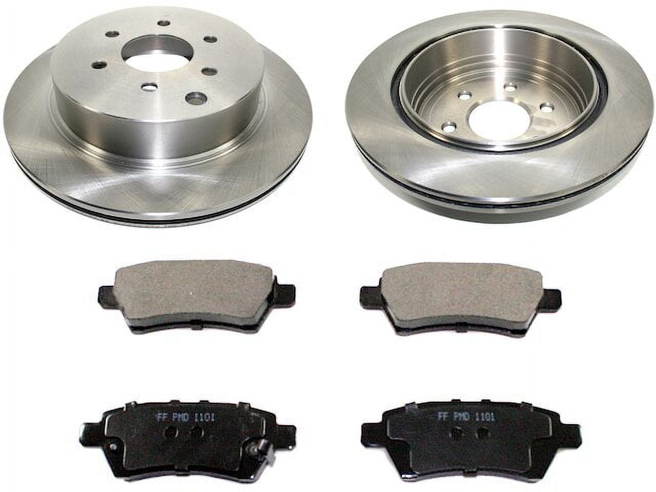 Rear Disc Brake Rotors & Ceramic Brake Pads Kit For Nissan Sentra Altima K 780542 - Foto 9