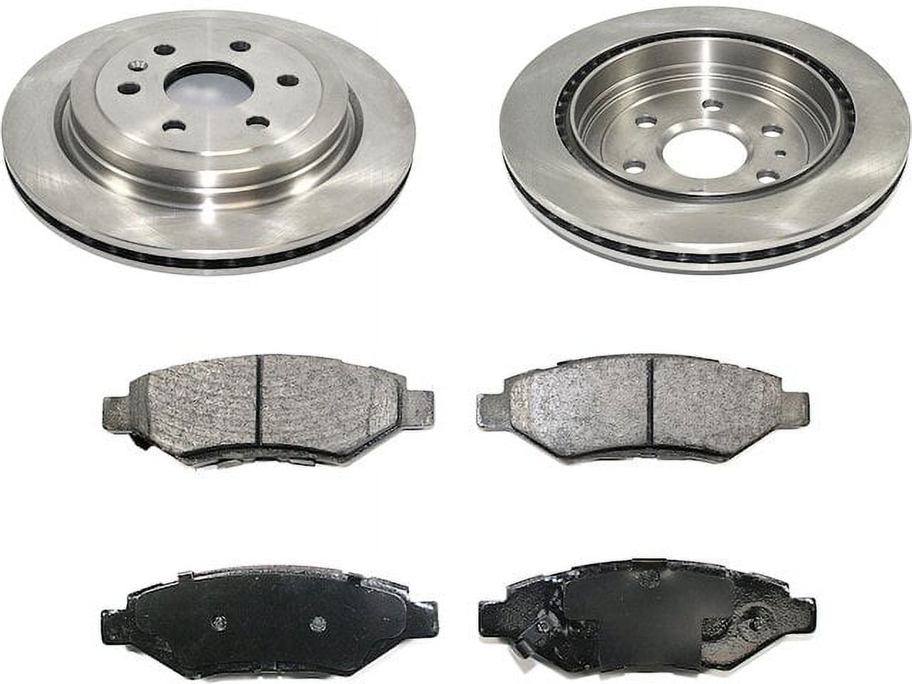 2013 Cadillac Srx Brake Replacement Rear Ceramic Brake Pads and Rotor Kit - Compatible with 2010 - 2016