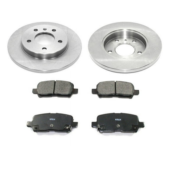 Rear Ceramic Brake Pads and Rotor Kit - Compatible with 2011 - 2013 Chevy Impala 2012