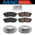 thumbnail image 1 of Rear Ceramic Pads & Coated Rotors FOR 2015-2021 TOYOTA AVALON CAMRY NX200T NX300, 1 of 16