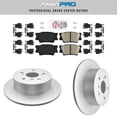 thumbnail image 1 of Rear Ceramic Pads & Coated Rotors FOR TOYOTA LEXUS 2007-2012 CAMRY AVALON ES350, 1 of 11