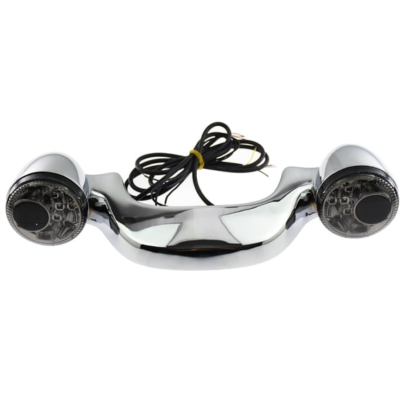 Rear Chrome Turn Signal Running Brake Bar Brake Light Fit For Harley FLHX FLHR