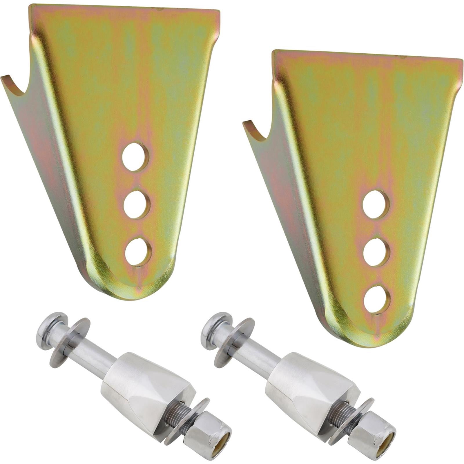 Rear Coilover Shock Mount 2 Brackets and 2 Bolts Kit, Polished ...