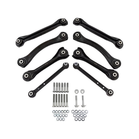 Rear Control Arm Kit 8 Piece - Compatible with 1987 - 1989 Mercedes-Benz 260E 1988