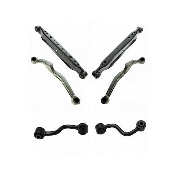 Rear Control Arm Sway Bar End Link Trailing Arm Kit 6 Piece - Compatible with 2008 - 2013 Nissan Rogue 2009 2010 2011 2012