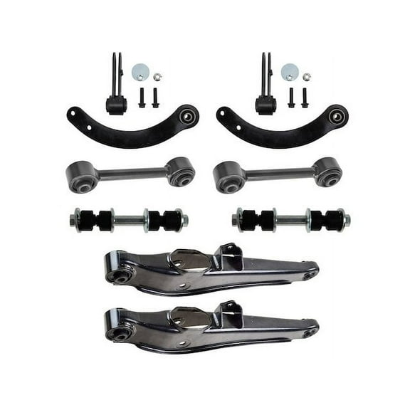 Rear Control Arm Sway Bar Link Lateral Arm Kit 8 Piece - Compatible with 2010 - 2017 Jeep Patriot 2011 2012 2013 2014 2015 2016