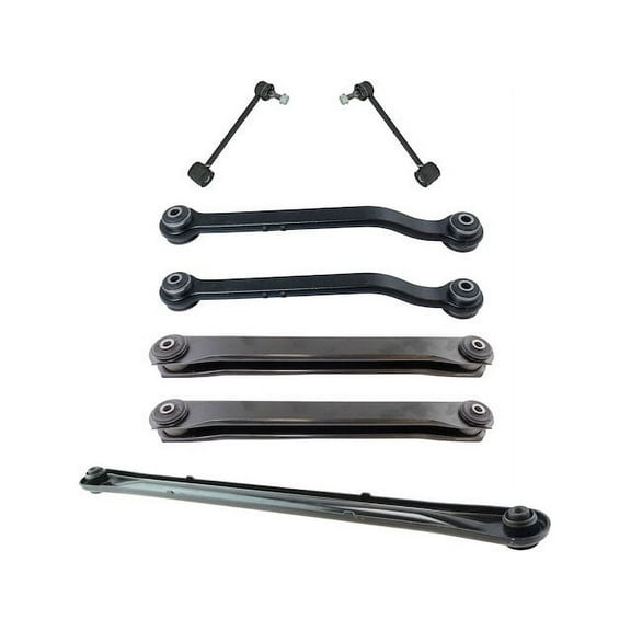Rear Control Arm Sway Bar Link Track Bar Kit 7 Piece - Compatible with 2007 - 2010 Chevy Avalanche 2008 2009