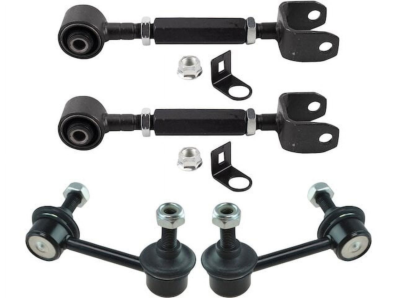Rear Control Arm and Sway Bar End Link Kit 4 Piece Compatible with