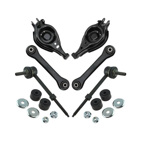 Rear Control Arm and Sway Bar End Link Kit 6 Piece - Compatible with 2007 - 2009 Chevy Equinox 2008