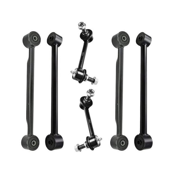 Rear Control Arm and Sway Bar End Link Kit - Compatible with 2002 - 2006 Chevy Trailblazer EXT 2003 2004 2005