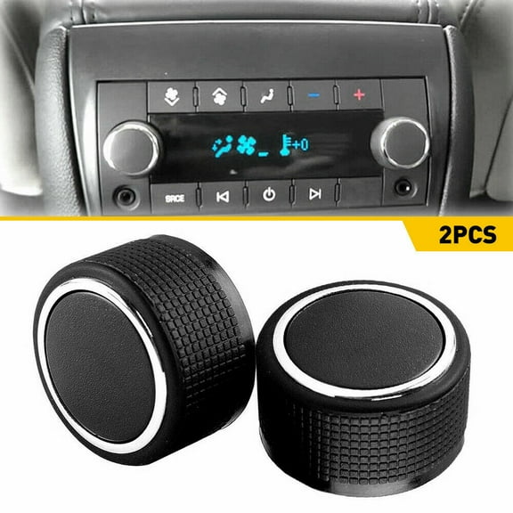 Rear Control Knobs Audio Radio Fits Escalade Enclave Tahoe Chevrolet GMC Radio Repair Kit Replacement Button Pair