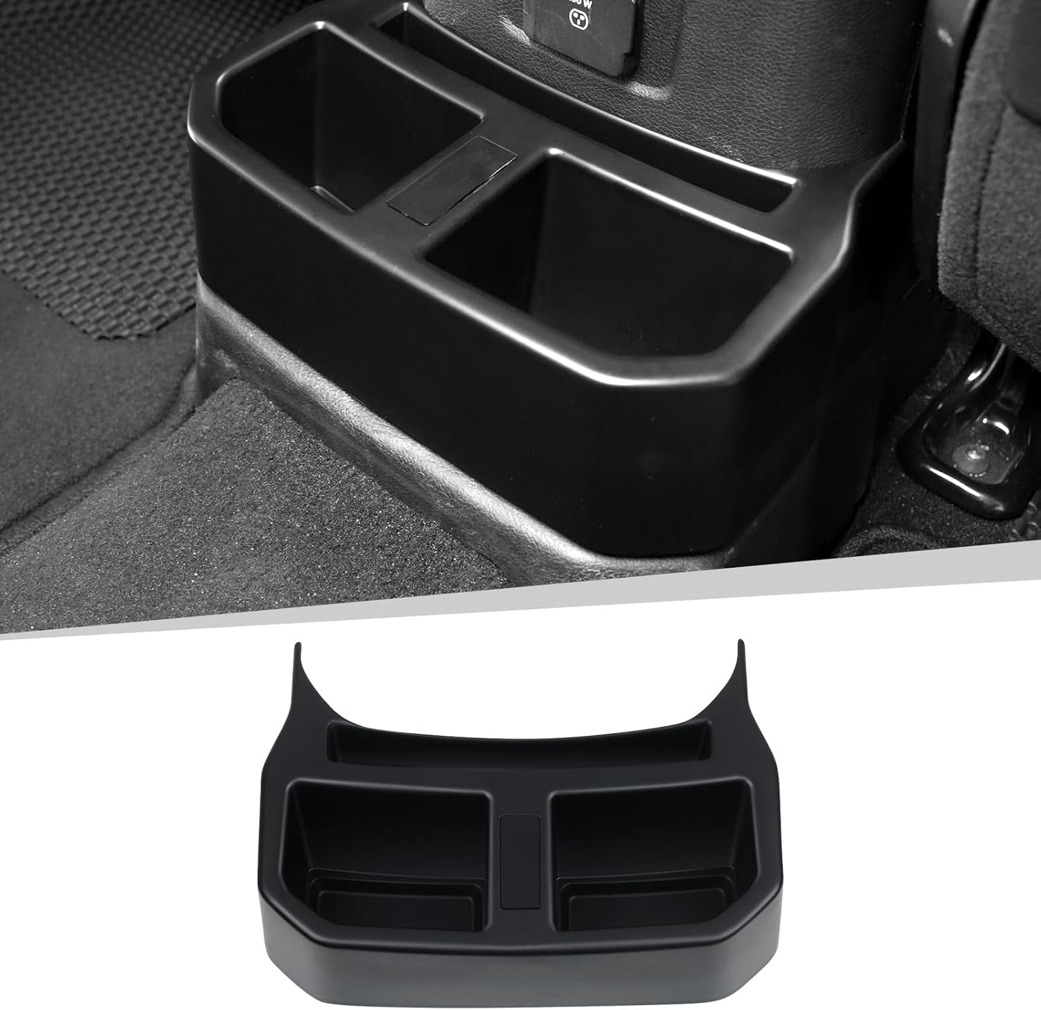 Rear Cup Holder for Jeep Wrangler JL JLU 4XE and Gladiator JT
