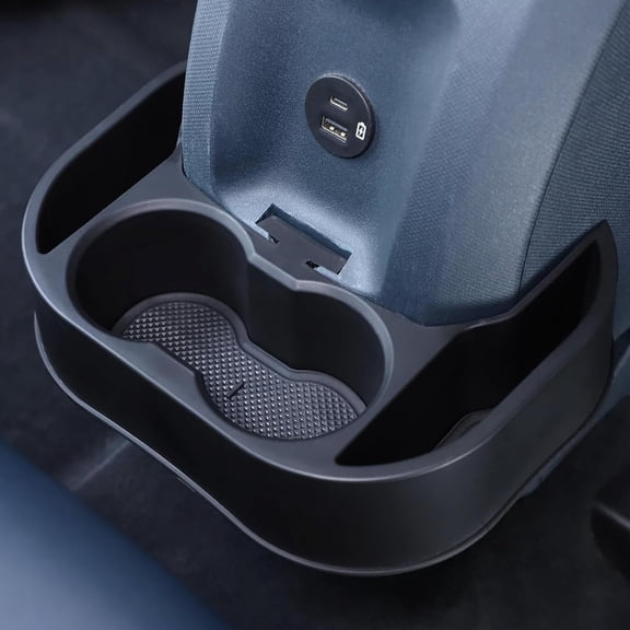 Rear Cup Holder Expander Organizer Tray Compatible with Ford Maverick 2022-2024 Car Seat Rear Dual Cup Holder