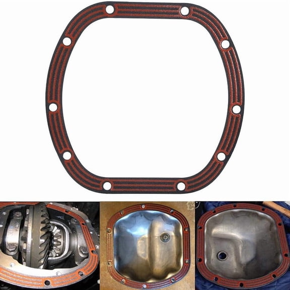 Rear Diff Cover Gasket Fits Dana 35 and AMC Model 35, Steel Core with Rubber Coating, 1 Pack