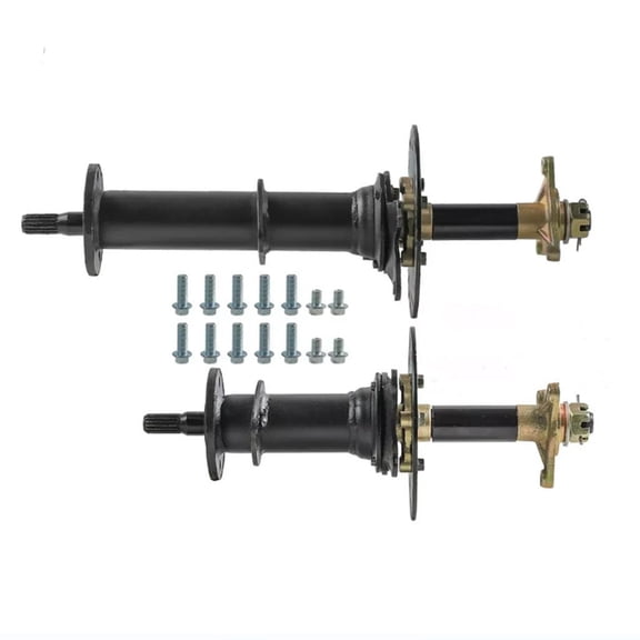 Rear Differential Axle Shaft Kit Split Axles with Hubs and Brake Disc Rotor for ATV UTV Go Kart Golf Cart Beach Cart Buggy Quad Lawn Mower Tractor Drift Four Wheeler