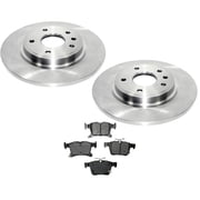 Rear Disc Brake Brake Rotors & Ceramic Pads For 17-20 Chrysler Pacifica 3pc
