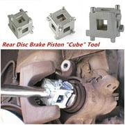 Rear Disc Brake Caliper Piston Rewind/Wind Back Cube Tool 3/8" Drive Tool