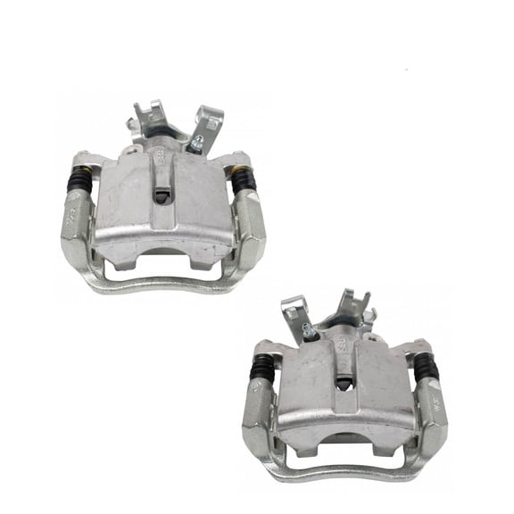 Rear Disc Brake Caliper with Bracket & Hardware Pair For Chevy Pontiac Saturn