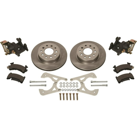 Speedway Motors GM 10 and 12 Bolt Rear Disc Brake Conversion Kit with Parking Brake, Compatible with Chevelle, Camaro, Nova, Cutlass