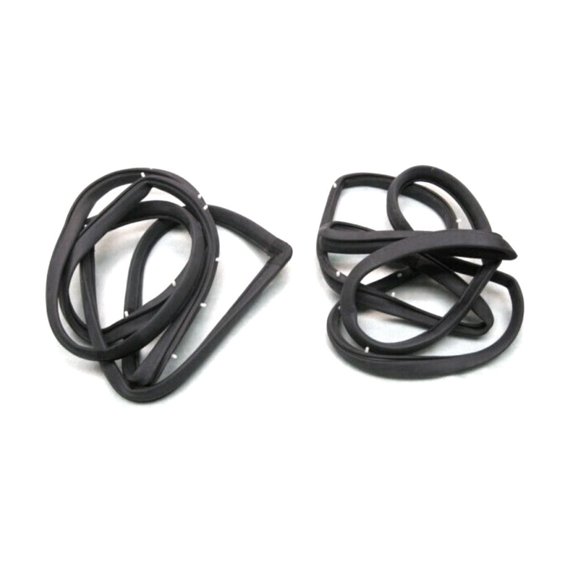 Rear Door Weatherstrip Kit - Black EPDM Rubber Seal