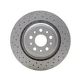 thumbnail image 1 of Rear Drilled Disc Brake Rotor - Compatible with 2014 - 2016 Maserati Ghibli (Models with 6-Piston Front Calipers Only) 2015, 1 of 2