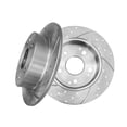 thumbnail image 1 of Rear Drilled Slotted Brake Disc Rotors For 1997 1998 2000 2001 Acura Integra, 1 of 8