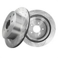 thumbnail image 1 of Rear Drilled Slotted Brake Disc Rotors For 2011-2013 Infiniti M37, 1 of 8