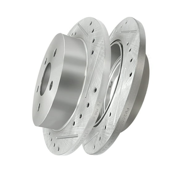 Rear Drilled Slotted Disc Brake Rotors For 1997-2004 Buick Regal