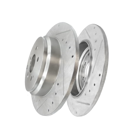 Rear Drilled Slotted Disc Brake Rotors For 2010-2013 Acura ZDX 5 Stud Wheel