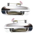 thumbnail image 1 of Rear Driver and Passenger Side Exterior Door Handle Compatible with 2002-2009 Chevrolet Trailblazer GMC Envoy Chrome Without Key Hole 15188972-PFM 15188971-PFM EXT LS EXT LT SLE, 1 of 5