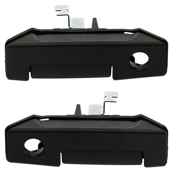 Rear Driver and Passenger Side Exterior Door Handle Compatible with 2013-2021 Nissan NV200 Chevrolet City Textured Black With Key Hole 19317277 19317276 SV Taxi Express LS Express LT