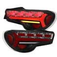 thumbnail image 1 of Rear Driver & Passenger Side LED Tail Lights Assembly Tube Bar Compatible/Replacement For Toyota 86 FRS 2012-2020 / Subaru BRZ 2012-2020, 1 of 22