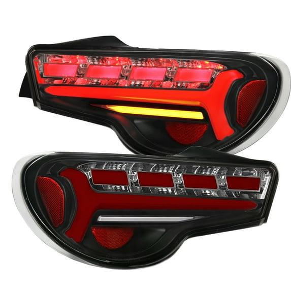 Rear Driver & Passenger Side LED Tail Lights Assembly Tube Bar Compatible/Replacement For Toyota 86 FRS 2012-2020 / Subaru BRZ 2012-2020