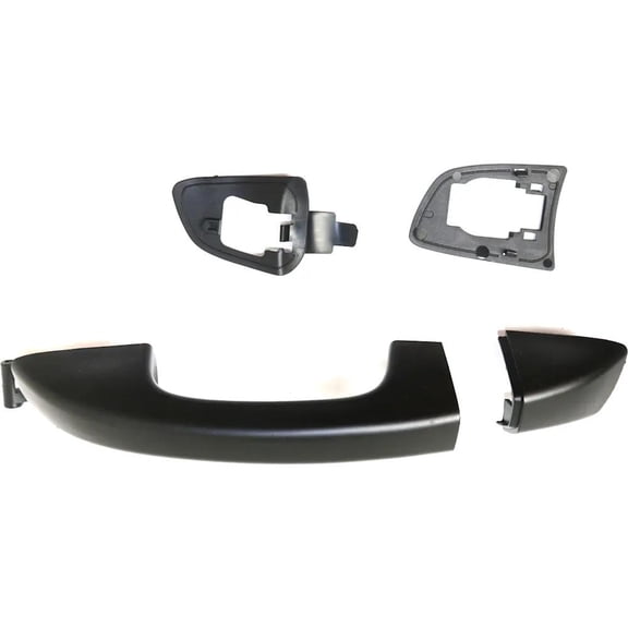 Rear Driver Side Exterior Door Handle Compatible with 2010-2014 Volkswagen Golf Volkswagen GTI Primed Paintable Without Key Hole 1K8839167BRU 1K8837206GRU 1K8837205GRU Comfortline TDI