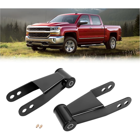 Rear Drop Lowering Shackles Kit Compatible with 1988-2018 1500 C1500 S10 F150 Replacement for 410520