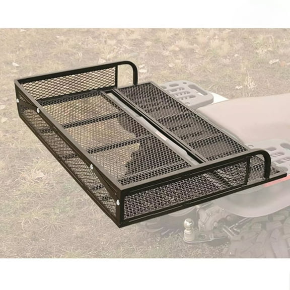 Rear Drop Mesh Basket Rack Steel Cargo Luggage Carrier For Universal 500LBS