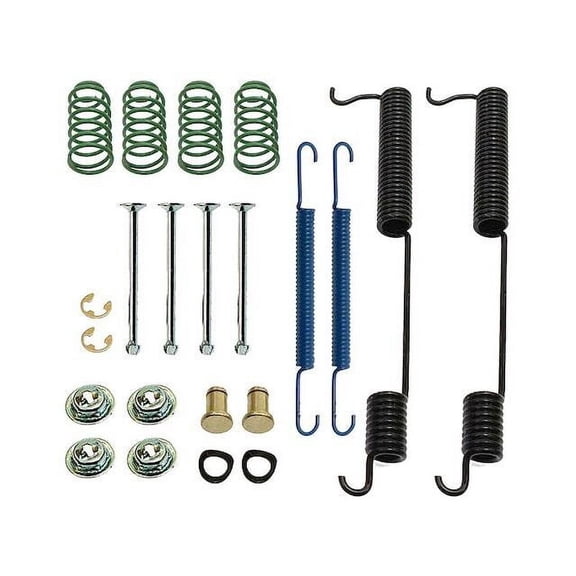 Rear Drum Brake Hardware Kit - Compatible with 1988 - 1999 GMC C1500 1989 1990 1991 1992 1993 1994 1995 1996 1997 1998