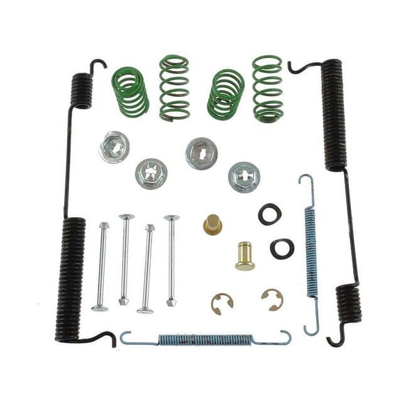 Rear Drum Brake Hardware Kit - Compatible with 1988 - 1999 GMC K1500 Standard Cab Pickup 1989 1990 1991 1992 1993 1994 1995 1996 1997 1998