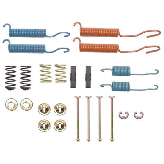 Rear Drum Brake Hardware Kit - Compatible with 1988 - 2000 Chevy K3500 1989 1990 1991 1992 1993 1994 1995 1996 1997 1998 1999